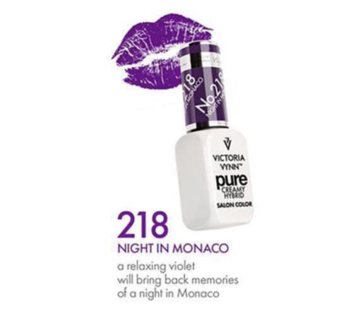 Victoria Vynn  Victoria Vynn | Pure Gellak | 218 Night in Monaco  | 8 ml. | Paars