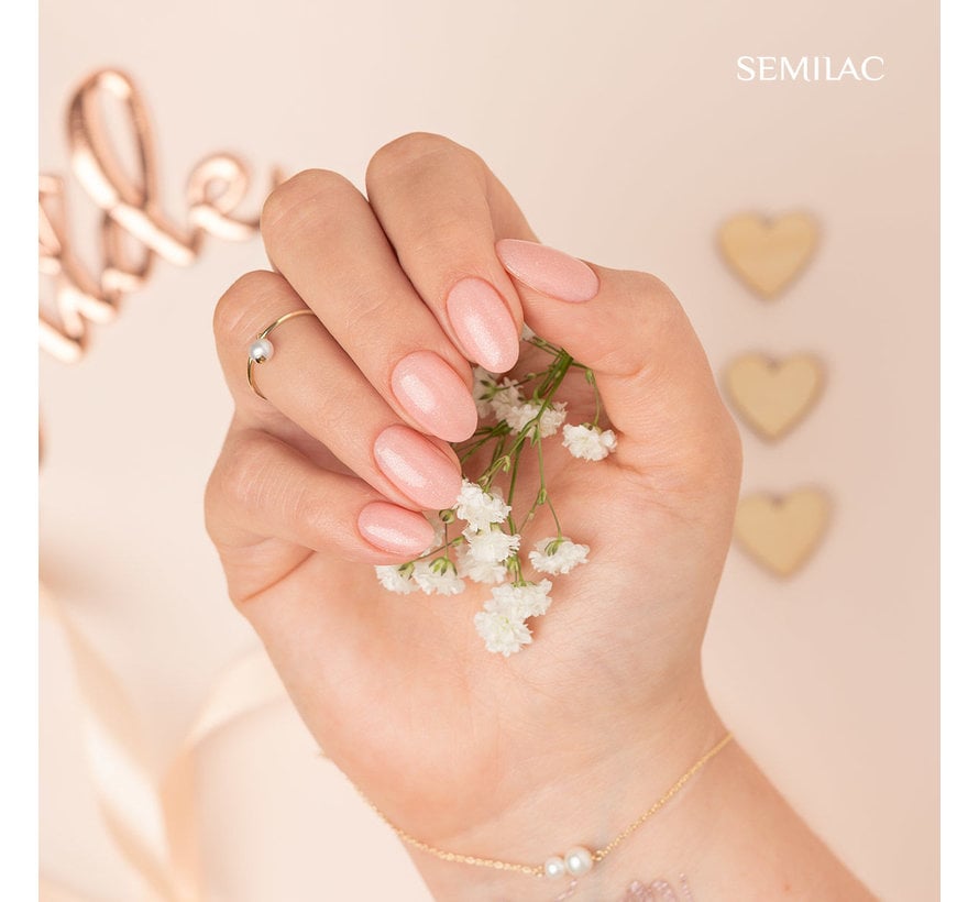 Semilac Gellak | Gelpolish Soak Off | 576 Bridesmaid In Rose | 7 ml. | Shimmer Roze