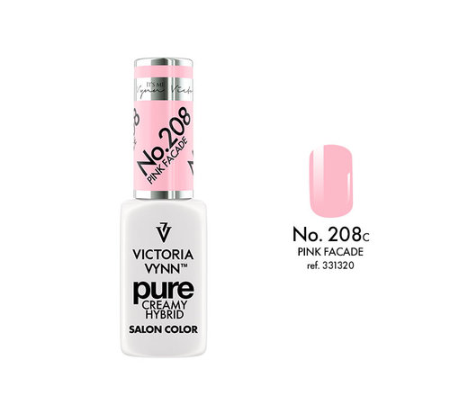 Victoria Vynn  Victoria Vynn | Pure Gellak | 208 Pink Facade | 8 ml. | Roze