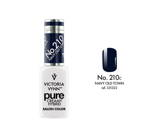 Victoria Vynn  Victoria Vynn | Pure Gellak | 210 Navy Old Town | 8 ml. | Donker Blauw