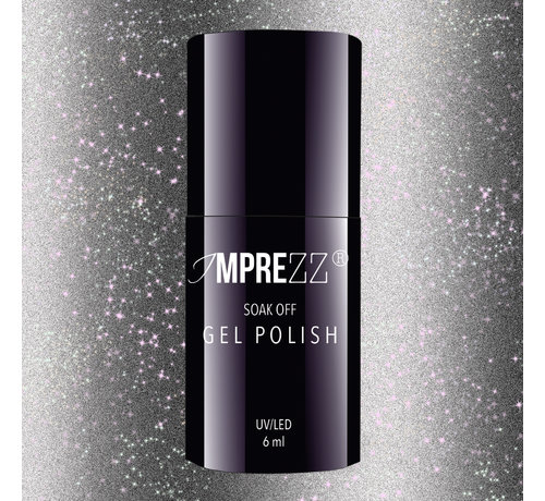 IMPREZZ® IMPREZZ® Gellak | 102 | 6 ml. | Zilver Multicolor Shimmer