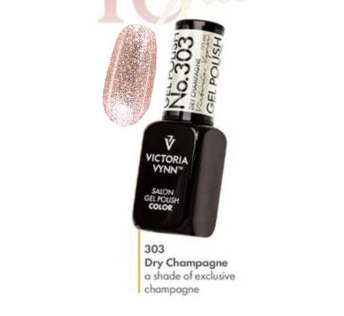 Victoria Vynn  Victoria Vynn Magic Charm Collectie 303 | Dry Champagne | 8 ml | Goud Fijn Glitter