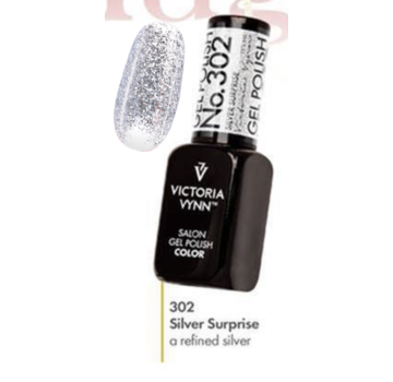 Victoria Vynn  Victoria Vynn Magic Charm Collectie 302 | Silver Surprise | 8 ml | Zilver Glitter