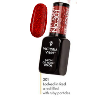 Victoria Vynn  Victoria Vynn Magic Charm Collectie 301 | Locked in Red | 8 ml | Rood Glitter