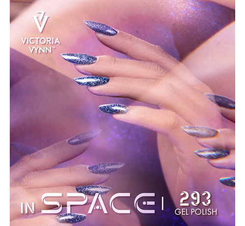Victoria Vynn  Victoria Vynn In Space Collectie 293 | Ultramarine Atria | 8 ml | Donkerblauw Hologram