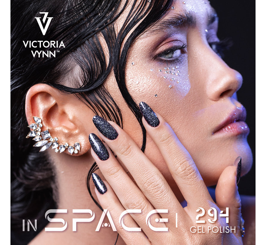 Victoria Vynn In Space Collectie 294 | Anthracite Sadr | 8 ml | Donkergrijs Hologram