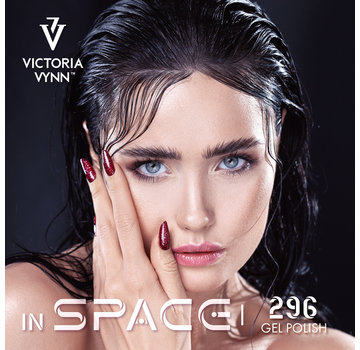 Victoria Vynn  Victoria Vynn In Space Collectie 296 | Burgundy Altair | 8 ml | Donkerrood Hologram