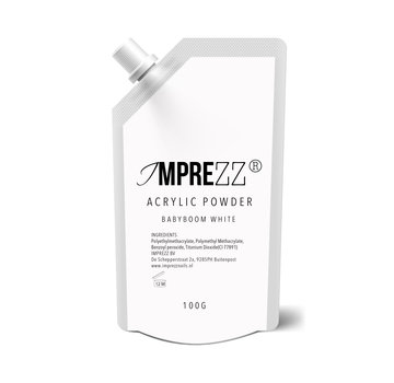 IMPREZZ® IMPREZZ® acrylpoeder Refill - acrylic powder Babyboom White 100 gr. - Soft white