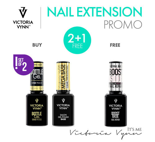 Victoria Vynn  Victoria Vynn  Bundel | Bottle Gel 15ml + Mega Base Clear 15 ml + GRATIS Boost Base 15ml