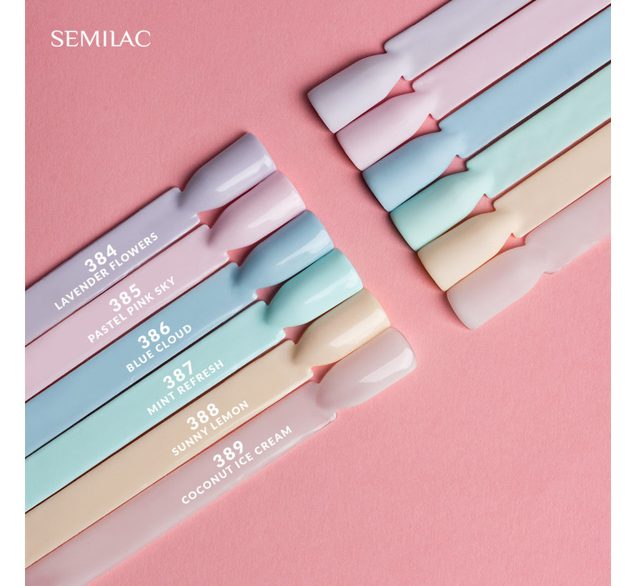 Semilac Gellak | 387 Mint Refresh | Soulmate Mix Collectie | 7 ml | Pastel Blauw