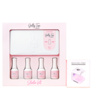 Kiara Sky™ Kiara Sky Gelly Tips KIT - COFFIN SHORT - inclusief lamp!  - Super snel lange nagels op een gemakkelijke manier - de nieuwste uitvinding op het gebied nagelverlenging