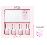 Kiara Sky™ Kiara Sky Gelly Tips KIT - COFFIN MEDIUM - inclusief lamp!  - Super snel lange nagels op een gemakkelijke manier - de nieuwste uitvinding op het gebied nagelverlenging