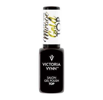 Victoria Vynn  Victoria Vynn | Mirage  Gold |  Topgel | Topcoat No Wipe | Gold Sparkle | Glitter | 8ML