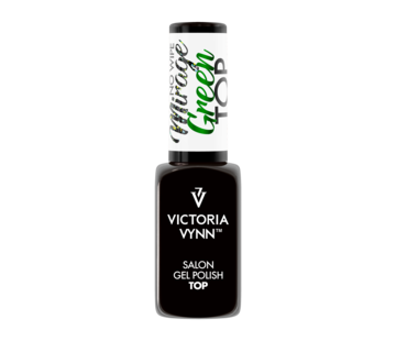 Victoria Vynn  Victoria Vynn | Mirage  Green | Topgel | Topcoat No Wipe | Green Sparkle  | Glitter |  8ML