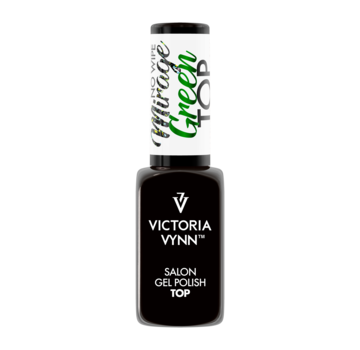 Victoria Vynn  Victoria Vynn | Mirage  Green | Topgel | Topcoat No Wipe | Green Sparkle  | Glitter |  8ML