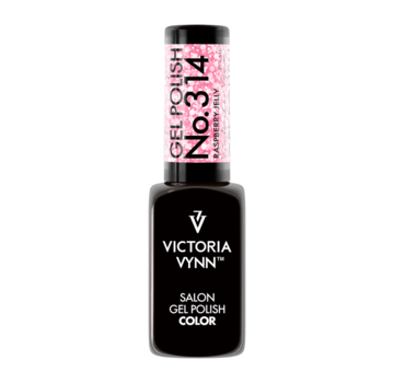 Victoria Vynn  Victoria Vynn Salon Gellak | Summer Together | Raspberry Jelly | 314 | Pastel Roze | Witte Flakes | 8 ml