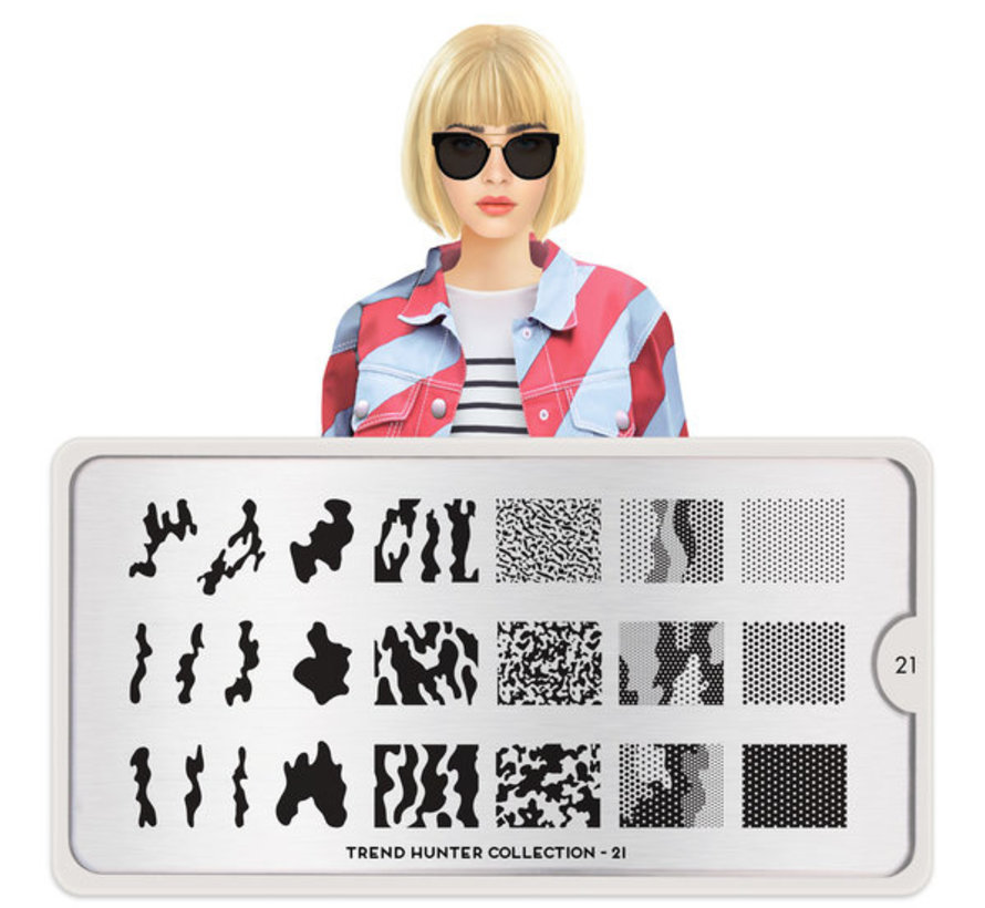 MoYou London Stempelplaat - Nail Art Stamping Trend Hunter 21