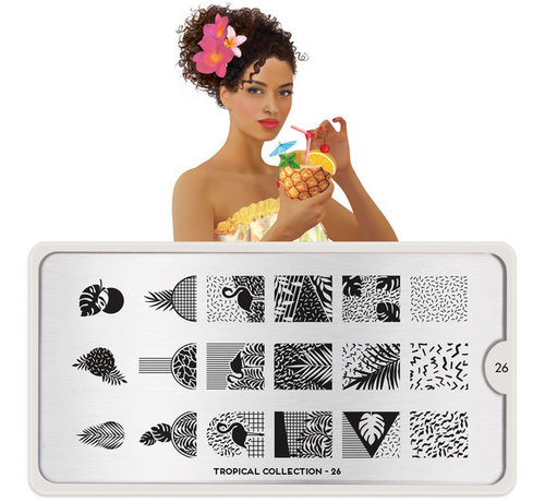 MoYou London Stempelplaat | Nail Art Stamping | Tropical 25