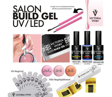 Victoria Vynn  Starterset Gel | Victoria Vynn | Cover Pink Set | Builder Gel om je nagels mee te verlengen of te verstevigen | Uitgebreide set om mee te starten