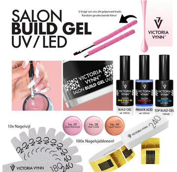 Victoria Vynn  Starterset Gel | Victoria Vynn | Cover Pink Set | Builder Gel om je nagels mee te verlengen of te verstevigen | Uitgebreide set om mee te starten