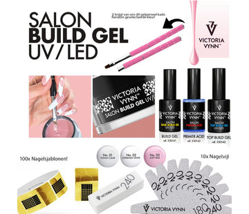 Victoria Vynn  Starterset Gel | Victoria Vynn | French Manicure Set | Builder Gel om je nagels mee te verlengen of te verstevigen | Super compleet om mee te starten
