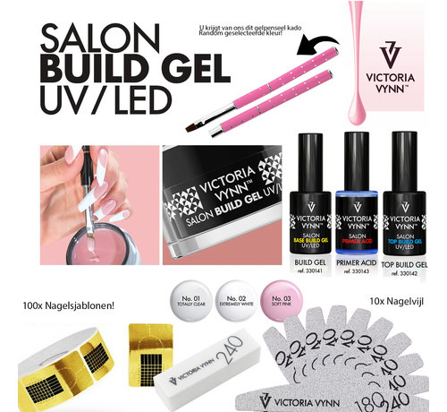Victoria Vynn  Starterset Gel | Victoria Vynn | French Manicure Set | Builder Gel om je nagels mee te verlengen of te verstevigen | Super compleet om mee te starten