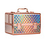 Beautycase - Nagel koffer - Make Up koffer - Rose Goud Hologram - met super handige indeling voor nagellakken of flesjes - Alleen bij ONS verkrijgbaar