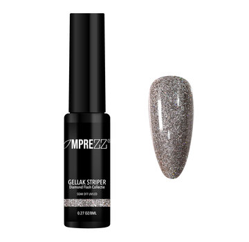 IMPREZZ® IMPREZZ® Gellak Striper DF10 Diamond Flash Champagne Hologram Glitter