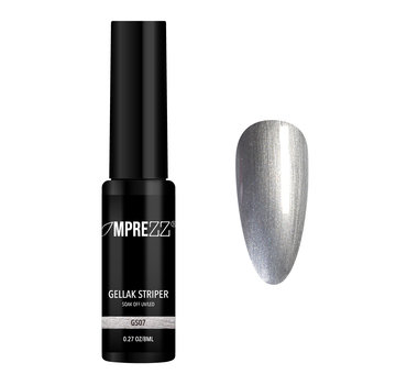 IMPREZZ® IMPREZZ® Gellak Striper GS07 Zilver Metallic