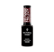 Victoria Vynn  Victoria Vynn Salon Gellak | Disco Fever Collectie | Bordo Trans | 329 | Donkerrood | Glitter | 8 ml