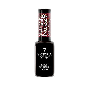 Victoria Vynn  Victoria Vynn Salon Gellak | Disco Fever Collectie | Bordo Trans | 329 | Donkerrood | Glitter | 8 ml