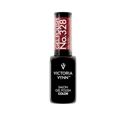 Victoria Vynn  Victoria Vynn Salon Gellak | Disco Fever Collectie | Red Soul | 328 | Rood | Glitter | 8 ml