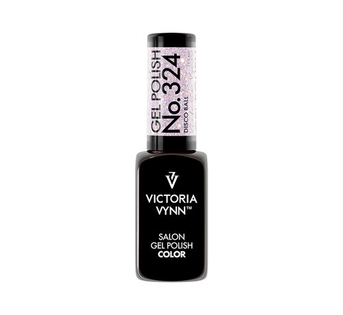 Victoria Vynn  Victoria Vynn Salon Gellak | Disco Fever Collectie | Disco Ball | 324 | Zilver Paars | Glitter | 8 ml