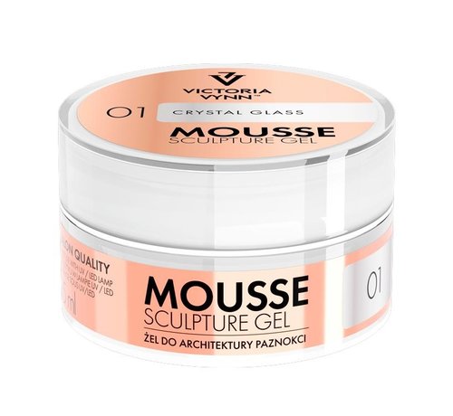 Victoria Vynn  Victoria Vynn | Mousse Sculpture Gel | 01 Crystal Glass | Transparant | 15 ml