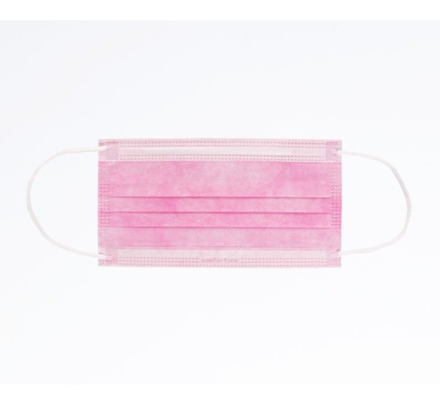 Comforties Mondmaskers Type IIR met elastieken bandjes | Roze