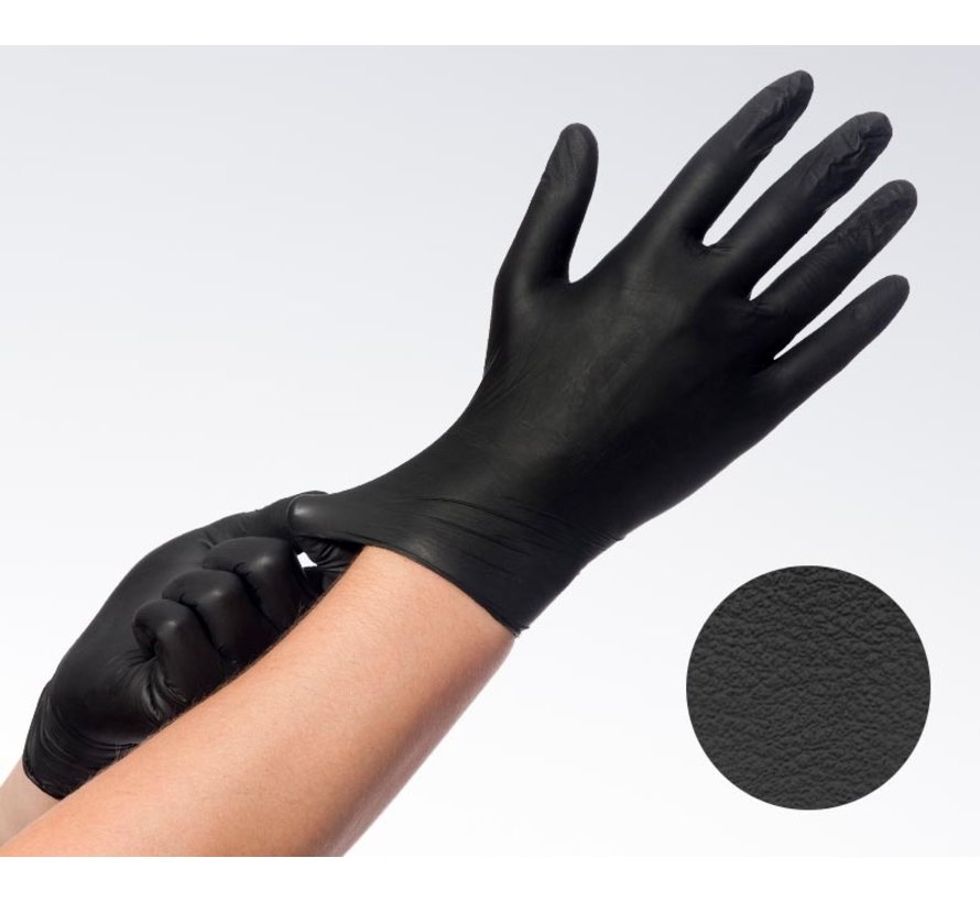 Comforties Soft Nitril Easyglide & Grip Handschoenen | M | Zwart