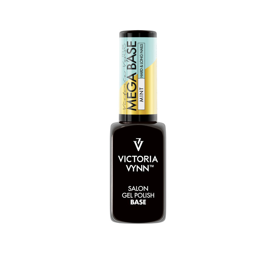 Rubber Base - Victoria Vynn™ Gel Polish Mega Base - Hard & Long Nails - Mint 8 ml. - Colored buildergel/Rubberbase in een flesje