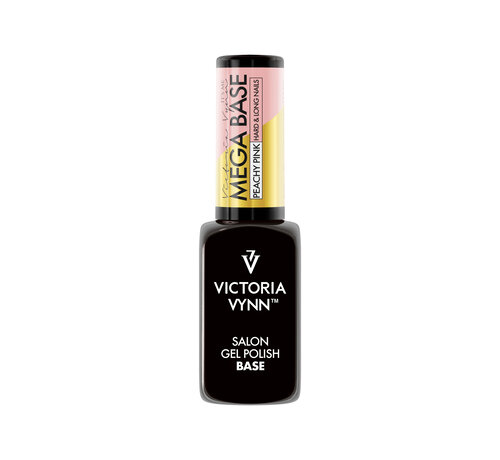 Victoria Vynn  Rubber Base - Victoria Vynn™ Gel Polish Mega Base - Hard & Long Nails - Peachy Pink 8 ml. - Colored buildergel/Rubberbase in een flesje