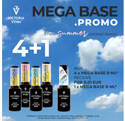 Victoria Vynn  Victoria Vynn™ Gel Polish Mega Base  Colored Collection 4+1 Top Gloss No Wipe 8ml