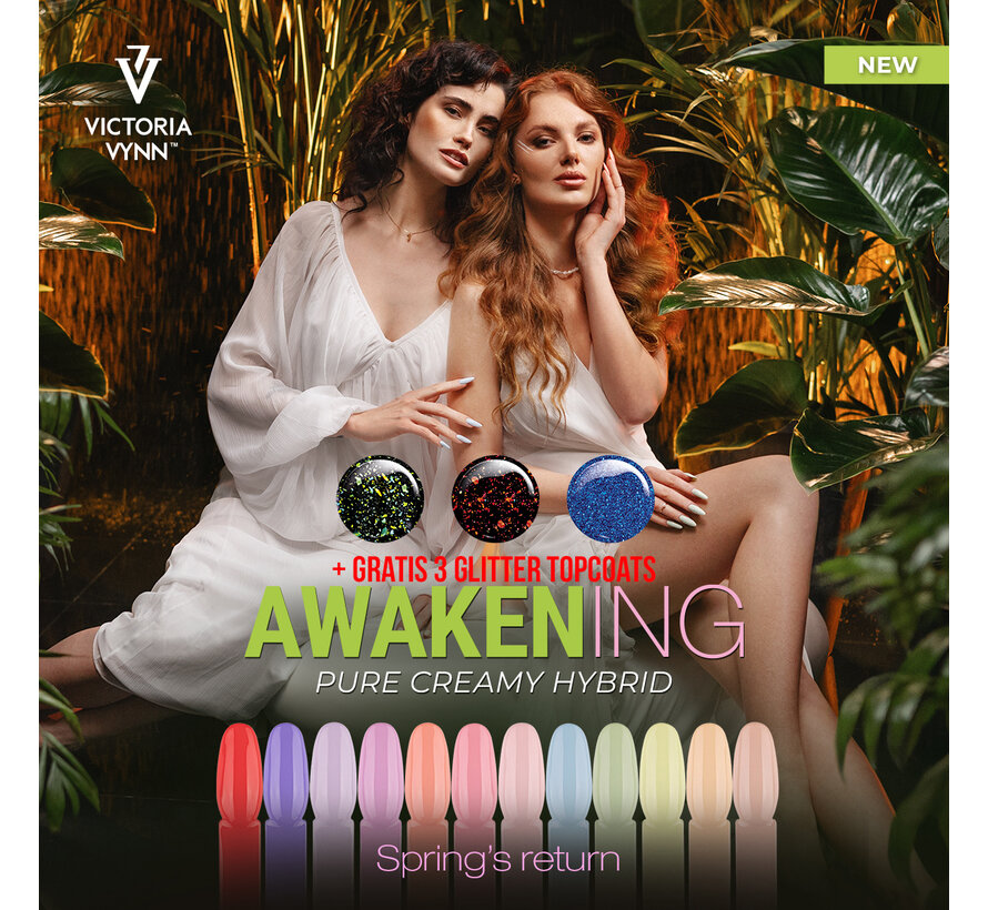 Gellak Victoria Vynn™ Pure Awakening Bundel | Met gratis 3 glitter topcoats!