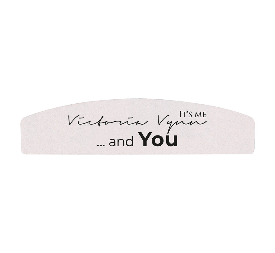 Victoria Vynn™ Mini Nagelvijlen 180/240 grit | Per 25 stuks verpakt | Text It's Me and You