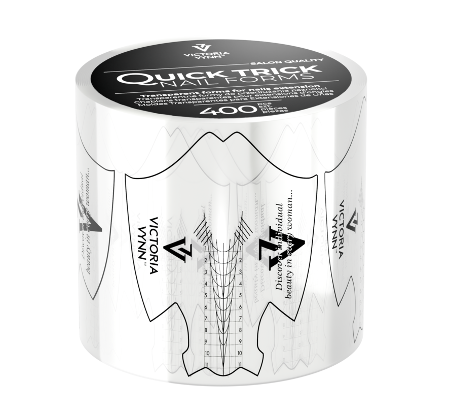 Victoria Vynn Transparante Sjablonen | Super handig voor gels | Quick Trick - 400 Stuks