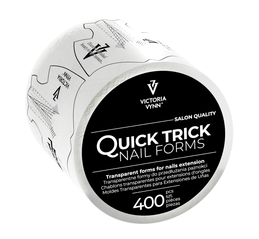 Victoria Vynn Transparante Sjablonen | Super handig voor gels | Quick Trick - 400 Stuks