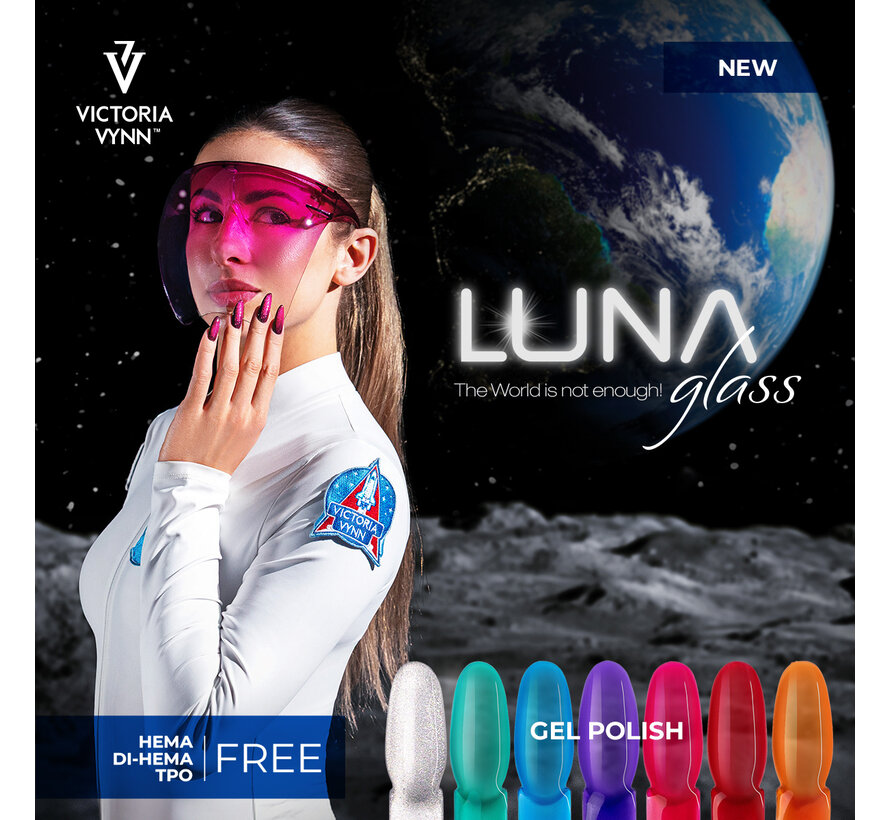 8 Pack Gellak Victoria Vynn Salon™ Salon Collectie Luna Glass 7 kleuren + Gratis kleur 262 Zwart & Magneet!