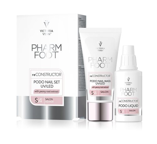 Pharm Foot Pharm Foot | reCONSTRUCTOR Podo Nail Set | Bouwgel voor de beschadigde teennagel | Set