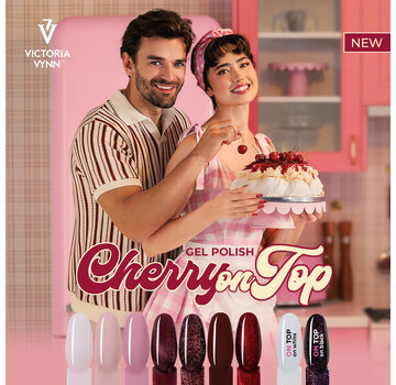 Victoria Vynn  8 x Gellak Victoria Vynn Salon™ Salon Cherry on Top NU tijdelijk met gratis ECRU COSMETICA TAS