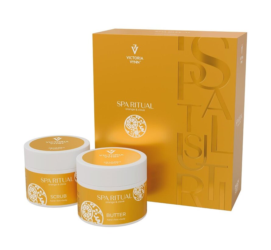 PharmFoot SPA RITUAL SET orange & clove SCRUB & BUTTER