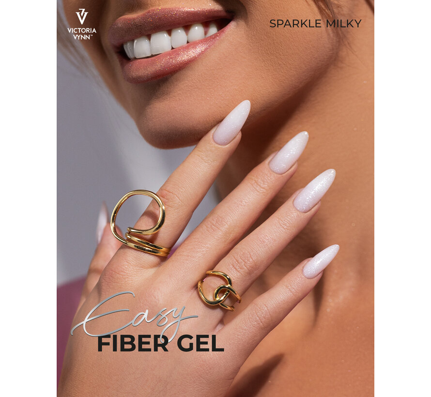Victoria Vynn Easy Fiber Gel Sparkle Milky 15ml | NEW IN
