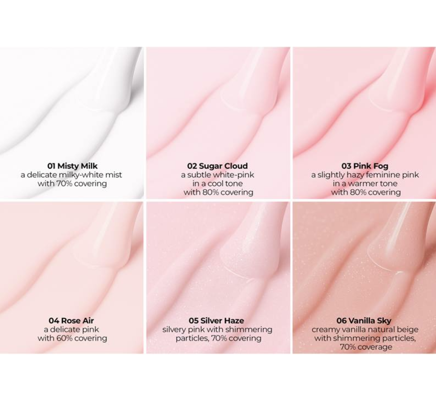 Liquid Polygel Victoria Vynn 6 pack + 2 gratis Polygel in tube 60 gr.