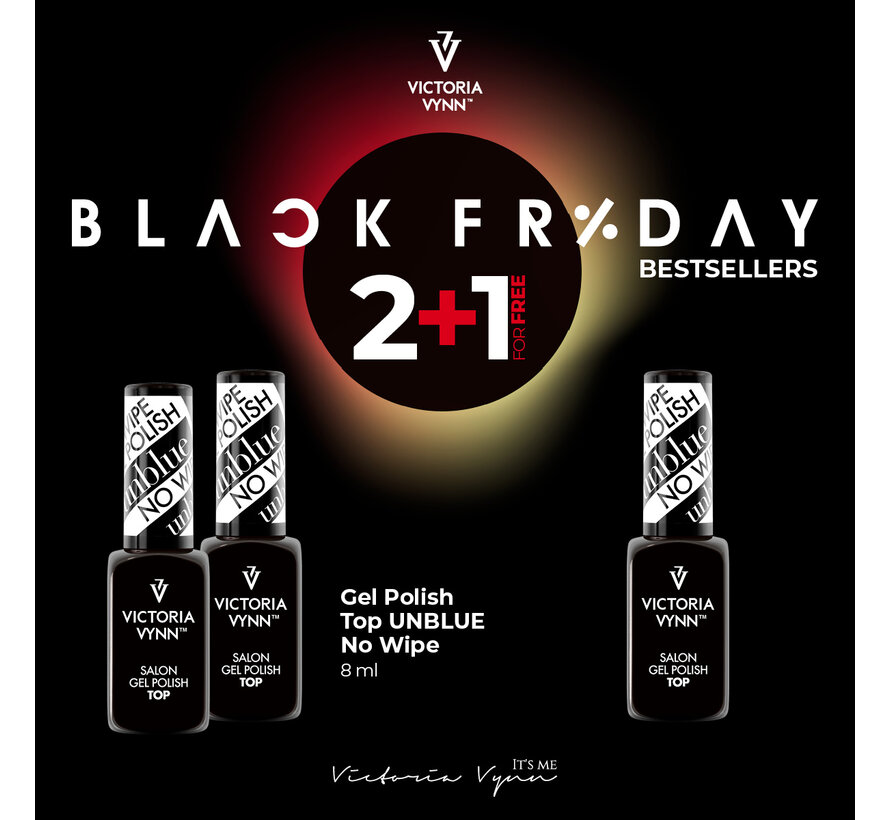 Victoria Vynn Topcoat No Wipe Unblue 15 ml. - Topcoat zonder plaklaag - Jouw donkere kleur behoudt zijn werkelijke kleur - Geen paarse gloed meer- MET UV Filter! - Copy